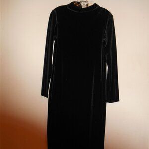 Jones NY Black Velvet Dress NWT